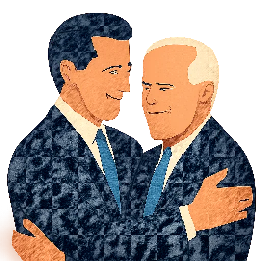 Newsom abraza a Biden en la antesala de las primarias de 2028.