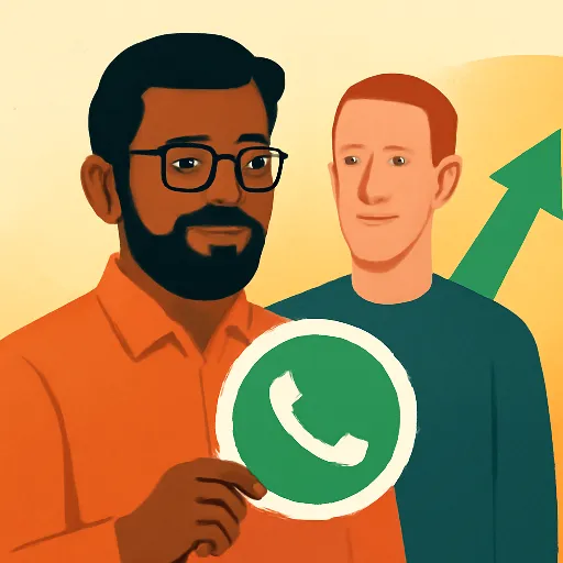 Indiai vállalkozó vezeti a WhatsApp-ot, mivel Zuckerberg új vért hoz be.