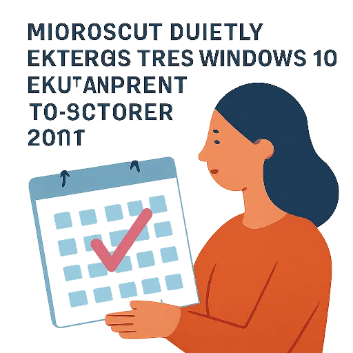Microsoft extiende silenciosamente el soporte gratuito de ESU para Windows 10 hasta octubre de 2027.
