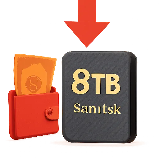This massive 8TB SanDisk SSD is $1,200 off at Best Buy - but not for long